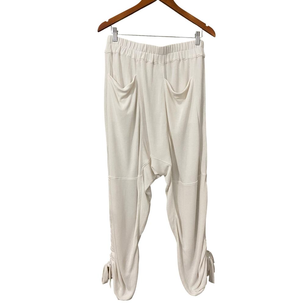 Free People FP Movement Pirouette Pant Large White Harem Baggy Sweatpant NEW NWT - Picture 5 of 12